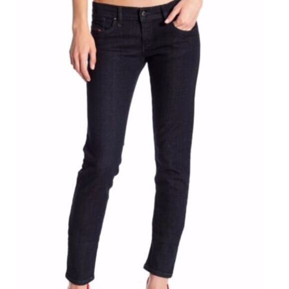 DIESEL Getlegg Low Waist Slim Skinny Dark Indigo Wash Jeans - Size 28 - Picture 1 of 9